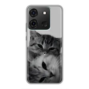 Чохол з малюнком кіт на Infinix Smart 7 (Пара котів)