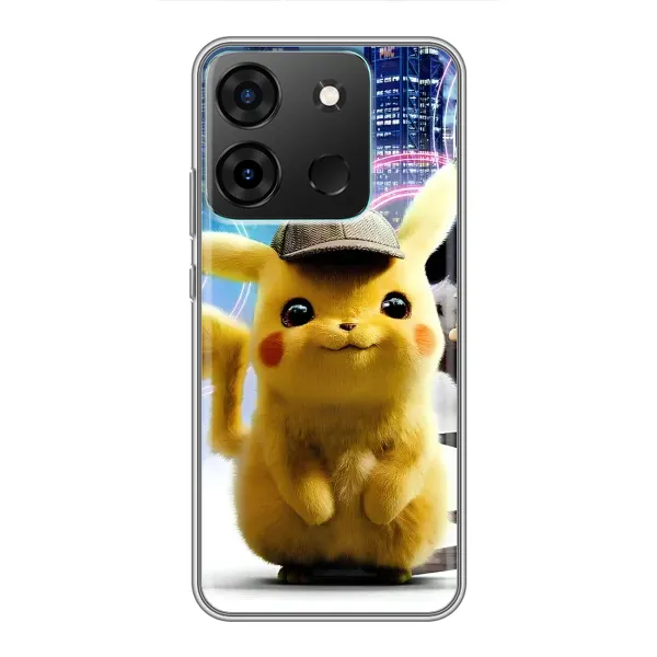 Чохол з принтом «Пікачу в місті» для Infinix Smart 7