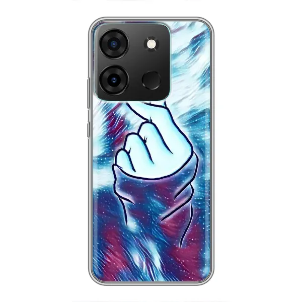 Чохол з принтом «Радужне серце» для Infinix Smart 7