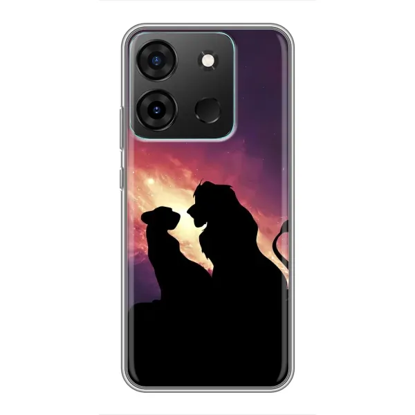 Чехол с принтом «Силуэт Симба и Налу» для Infinix Smart 7