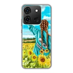 Чехол для Патриота Украины Infinix Smart 7 - (AlphaPrint) (Украиночка)