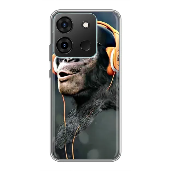 Чохол з принтом «В навушниках» для Infinix Smart 7