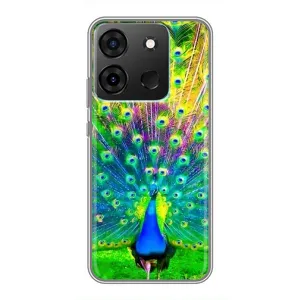 Чохол з пташками на Infinix Smart 7 (VPrint) (Яскравий Павлин)