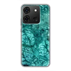 Мраморний чехол на Infinix Smart 7 (VPrint) (Зелений мрамор)