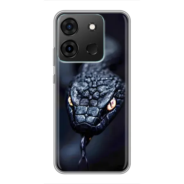 Чехол с принтом «Черная змея» для Infinix Smart 7