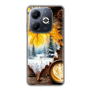 Чохол з принтом «Осінньо-зимова кава» для Infinix Smart 8 Plus