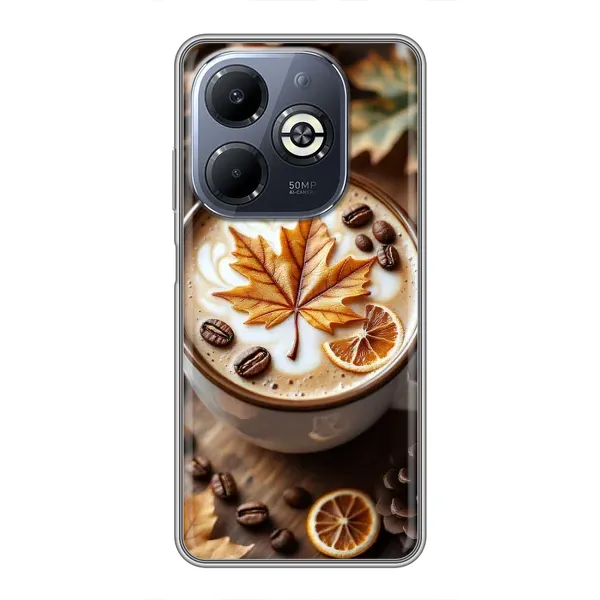 Чохол з принтом «Пряна кава» для Infinix Smart 8 Plus