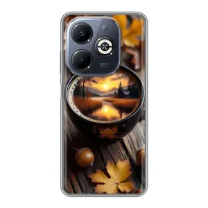 Чохол з принтом «Темна кава» для Infinix Smart 8 Plus