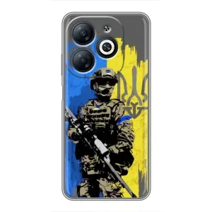 Чехлы с картинкой ЗСУ для Infinix Smart 8 (AlphaPrint) (АРТ солдат)