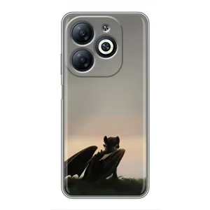 Чехол как приручить дракона на Infinix Smart 8 (Беззубик)