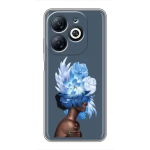 Чехлы (ART) Цветы на Infinix Smart 8 (VPrint) (Цветы на голове)