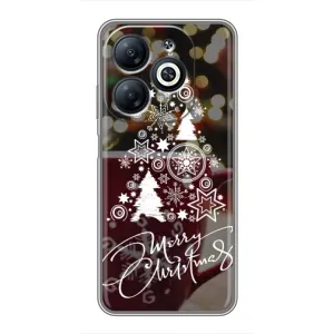 Рождественские Чехлы для Infinix Smart 8 (VPrint) (Елочка узорная)
