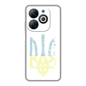 Чехлы для Infinix Smart 8  Укр. Символика (AlphaPrint) (Герб из букв)
