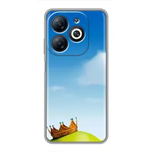 Чехол с мультфильмом Шрек на Infinix Smart 8 (Голова Шрека)