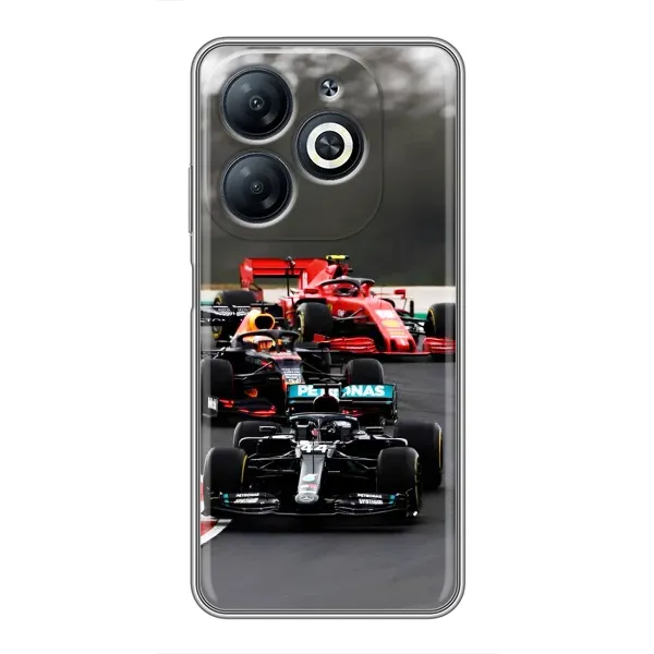 Чехол с принтом «Гонка Формула 1» для Infinix Smart 8