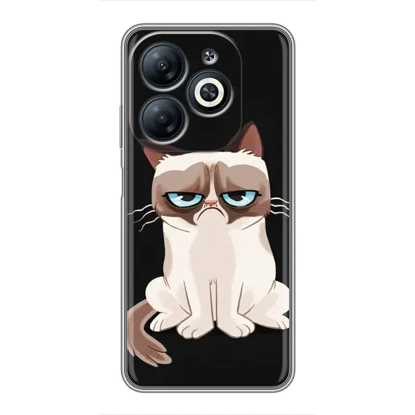 Чехол с принтом «Грустный кот» для Infinix Smart 8 Чехол с принтом «Грустный кот» для Infinix Smart 8