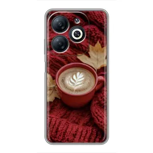 Чехол с принтом «Кофе на пледе» для Infinix Smart 8
