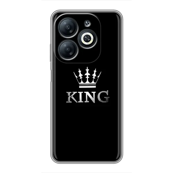 Чехол с принтом «KING» для Infinix Smart 8 Чехол с принтом «KING» для Infinix Smart 8