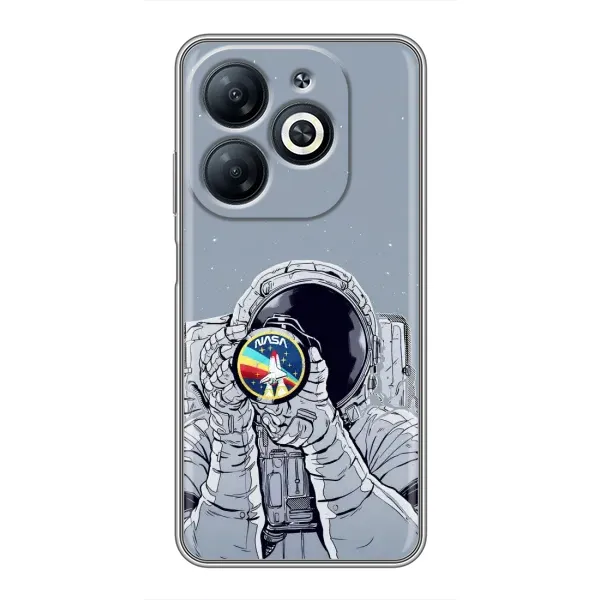 Чехол с принтом «Космонавт фото» для Infinix Smart 8 Чехол с принтом «Космонавт фото» для Infinix Smart 8