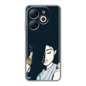 Чехол с принтом «Красивая девочка» для Infinix Smart 8