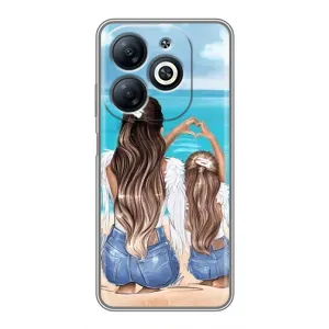 Чехол с печатью для Infinix Smart 8 - (Мама с ребенком) (AlphaPrint)