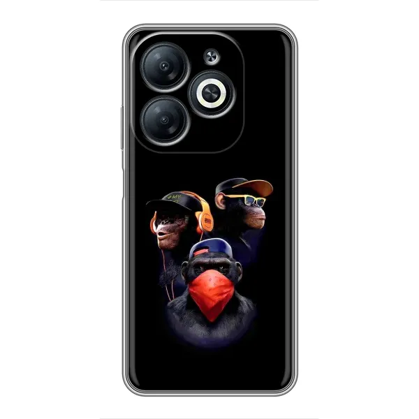 Чехол с принтом «Три обезьяны» для Infinix Smart 8 Чехол с принтом «Три обезьяны» для Infinix Smart 8