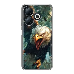 Чехол с картинкой «Хищники» для Infinix Smart 8 (Орел в полете)