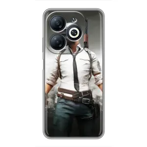 Чехол PUBG для Инфиникс Смарт 8 (AlphaPrint)