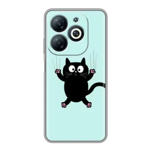 Чехол с принтом «Падающий кот» для Infinix Smart 8