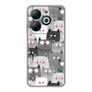 Чохли з Котиками для Infinix Smart 8 (VPrint) (Мальовані котики)