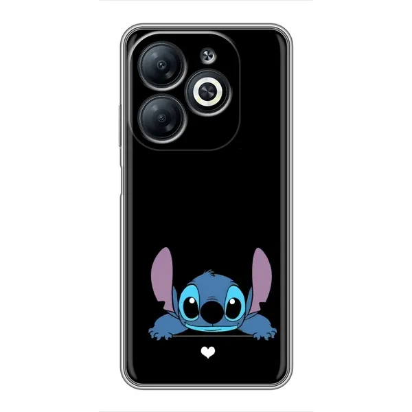 Чохол з принтом «Стіч на чорному» для Infinix Smart 8 Чохол з принтом «Стіч на чорному» для Infinix Smart 8