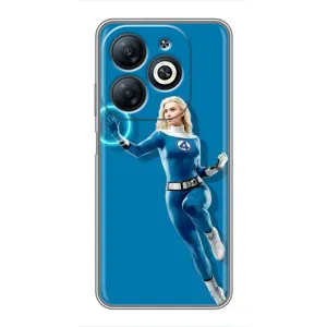 Чехол с принтом Фантастическая четверка для Infinix Smart 8 (Сью Сторм полет)
