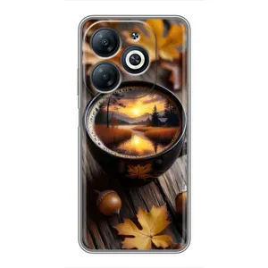 Чехол с принтом «Темный кофе» для Infinix Smart 8