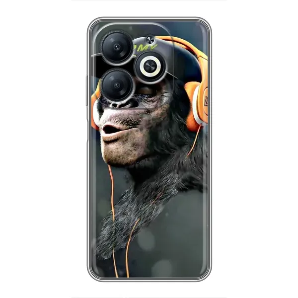 Чехол с принтом «В наушниках» для Infinix Smart 8 Чехол с принтом «В наушниках» для Infinix Smart 8