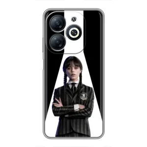Чехлы Венсдей на Infinix Smart 8 Уэнсдей (AlphaPrint) (W-Wednesday)