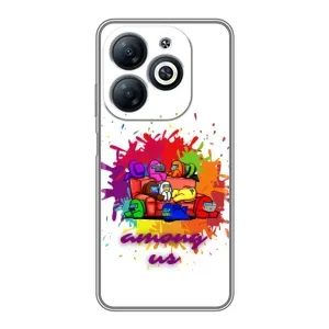 Чохли Амонг Ас для Infinix Smart 8 (AlphaPrint) (Яскравий АмонгАс)