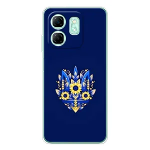 Чохли для Infinix Smart 9 Укр. Символіка (AlphaPrint) (Квітковий Герб)