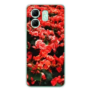 Чохли з квітами для Infinix Smart 9 (VPrint) (Квіти червоні)