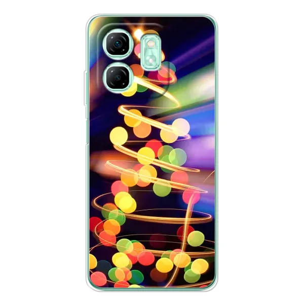 Чехол с принтом «Елка с гирлянд» для Infinix Smart 9 Чехол с принтом «Елка с гирлянд» для Infinix Smart 9