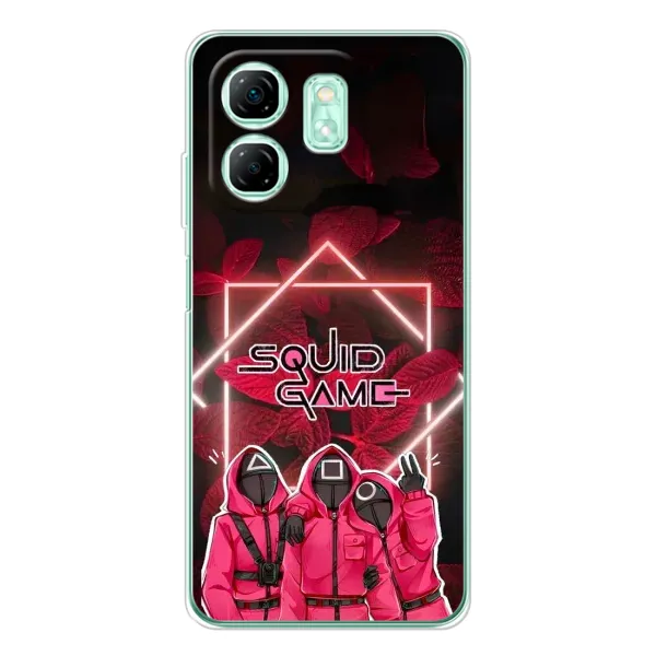 Чохол з принтом «Охоронці Гра кальмара» для Infinix Smart 9 Чохол з принтом «Охоронці Гра кальмара» для Infinix Smart 9