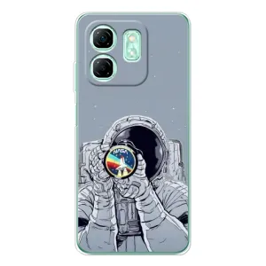 Чехол с принтом «Космонавт фото» для Infinix Smart 9