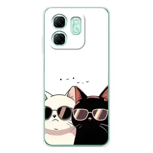 Чохол з малюнком кіт на Infinix Smart 9 (Коти в окулярах)