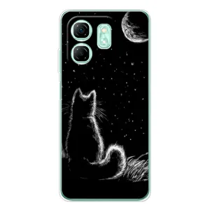 Чехол с принтом для Infinix Smart 9 (AlphaPrint) Модные коты