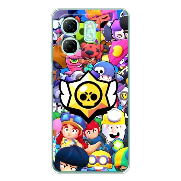 Чехол с принтом «Лого Brawl Stars» для Infinix Smart 9