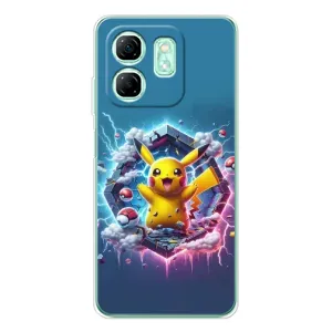 Чохол з Пікачу на Infinix Smart 9 (Лого Пікачу)