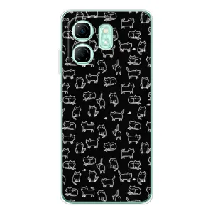 Чохол з принтом для Infinix Smart 9 (AlphaPrint) Модні коти (Маленькі котики)