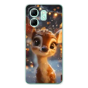 Чехол с принтом «Олененок среди гирлянд» для Infinix Smart 9