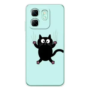 Чохол з принтом для Infinix Smart 9 (AlphaPrint) Модні коти (Падаючий кіт)