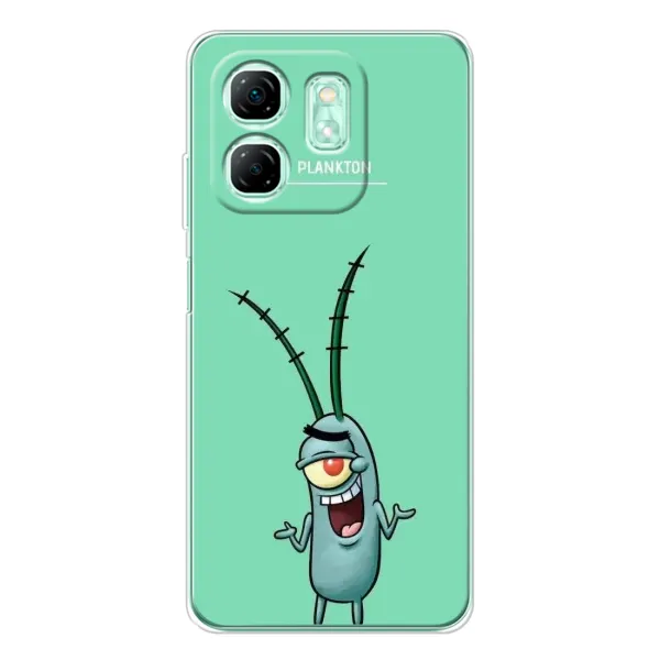 Чохол з принтом «Персонаж Планктон» для Infinix Smart 9 Чохол з принтом «Персонаж Планктон» для Infinix Smart 9