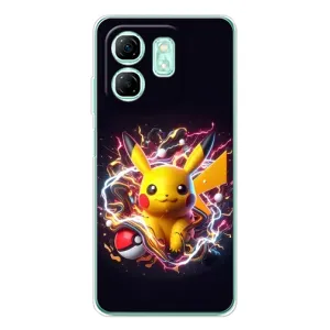 Чохол з Пікачу на Infinix Smart 9 (Пікачу з м'ячем)